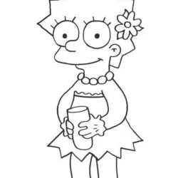 Simpsons para imprimir e colorir