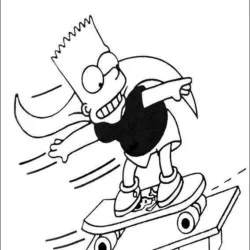 Simpsons para imprimir e colorir