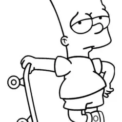 Simpsons para imprimir e colorir