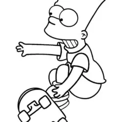 Simpsons para imprimir e colorir