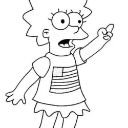 Simpsons para imprimir e colorir