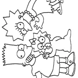 Simpsons para imprimir e colorir