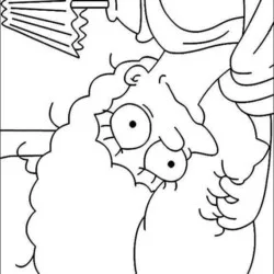 Simpsons para imprimir e colorir