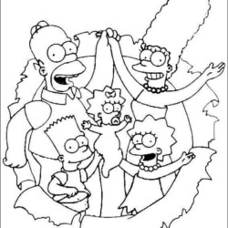 Desenhos dos Simpsons para Colorir e Pintar - Tudo Para Colorir