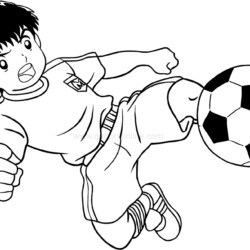 7 Desenhos de Pessoas Jogando Futebol para Imprimir e Colorir