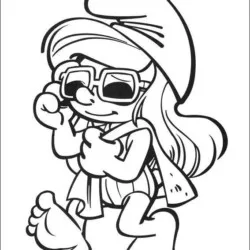 Smurfs para imprimir e colorir