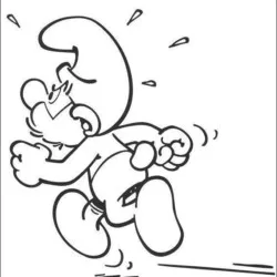 Smurfs para imprimir e colorir