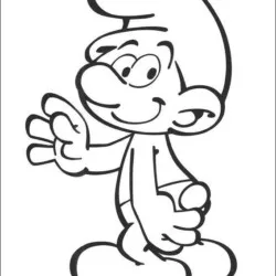 Smurfs para imprimir e colorir