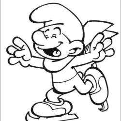 Smurfs para imprimir e colorir