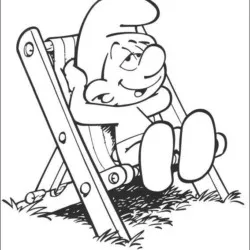 Smurfs para imprimir e colorir