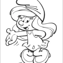 Smurfs para imprimir e colorir