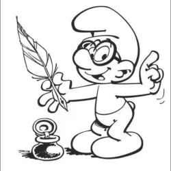 Smurfs para imprimir e colorir