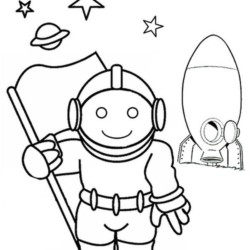 Desenhos de Astronautas para Colorir