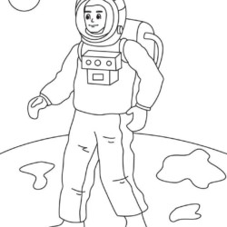 Desenhos de Astronautas para Colorir