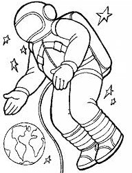 Desenhos de Astronautas para Colorir