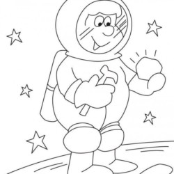 Desenhos de Astronautas para Colorir