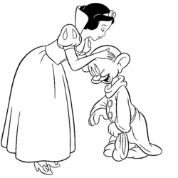 Desenhos da Branca de Neve - Modelos para Colorir