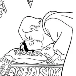 Branca de Neve para imprimir e colorir