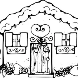 Casas para imprimir e colorir