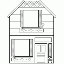 Desenhos de Casas para colorir e Imprimir - Pintar Grátis Online