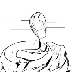 Cobras para imprimir e colorir