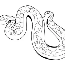 Cobras para imprimir e colorir