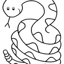 Cobras para imprimir e colorir