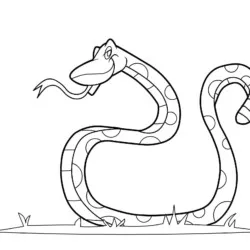 Cobras para imprimir e colorir