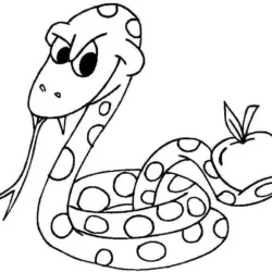 Cobras para imprimir e colorir