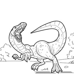 Desenho de dinossauros para colorir e imprimir