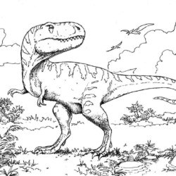 50 Desenhos de Dinossauros para Colorir Grátis em PDF