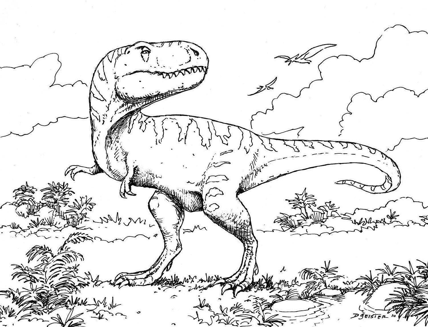 dinossauros para colorir e imprimir