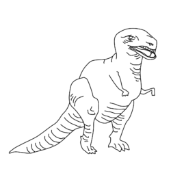 desenho de dinossauro para colorir 17673976 Vetor no Vecteezy