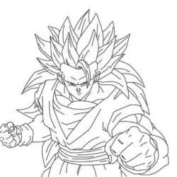 Dragon Ball Z para imprimir e colorir