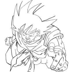 Dragon Ball Z para imprimir e colorir