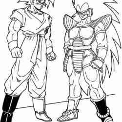 Mergulhe nos mistérios de Dragon Ball Z para Colorir! e Imprimir - Pintar  Grátis Online