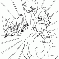 Desenho Dragon Ball Z para colorir