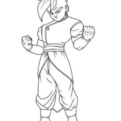 Dragon Ball Z para imprimir e colorir