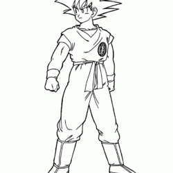 50 Desenhos do Goku para Colorir (Anime Dragon Ball Z)