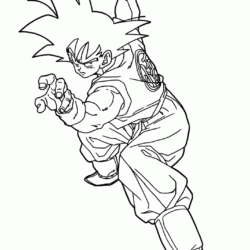 Desperte o seu artista interior com Dragon Ball Z para Colorir! e Imprimir  - Pintar Grátis Online