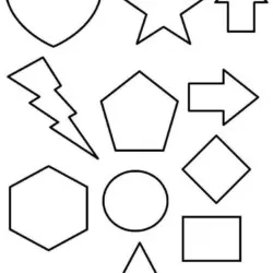 Formas para imprimir e colorir
