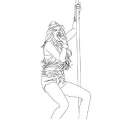 Hannah Montana para imprimir e colorir