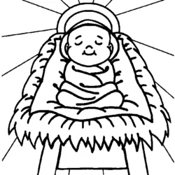 Jesus para imprimir e colorir