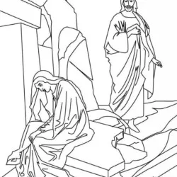 Jesus para imprimir e colorir