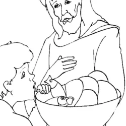 Jesus para imprimir e colorir