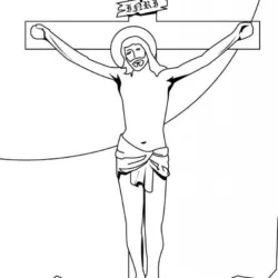 Jesus para imprimir e colorir