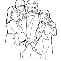Jesus para imprimir e colorir
