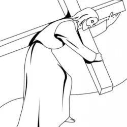 Jesus para imprimir e colorir