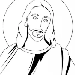 Jesus para imprimir e colorir