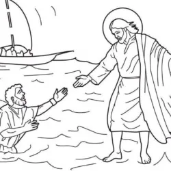 Jesus para imprimir e colorir